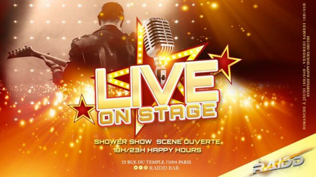 RAIDD – La live on stage